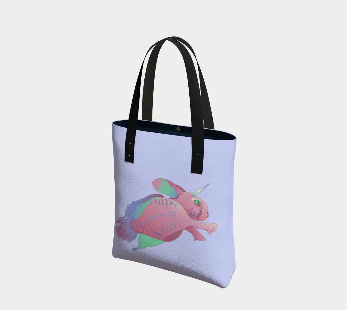 Sea Bunny w Text in Light Lilac preview #1