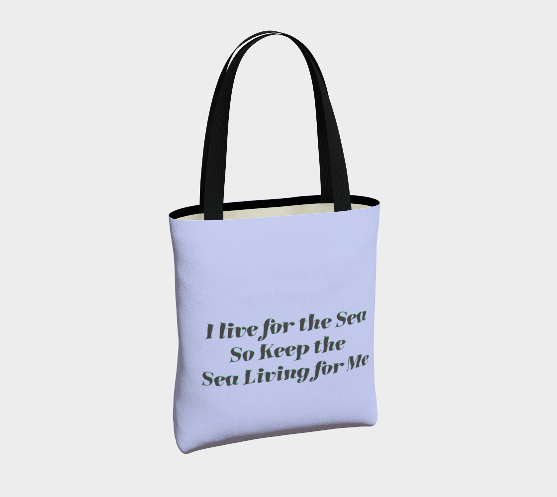 Sea Bunny w Text in Light Lilac preview #4