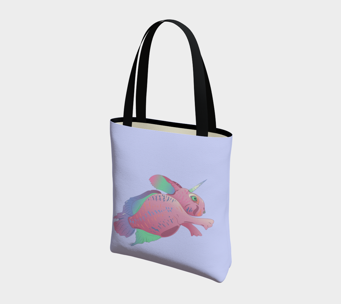 Sea Bunny w Text in Light Lilac preview #3