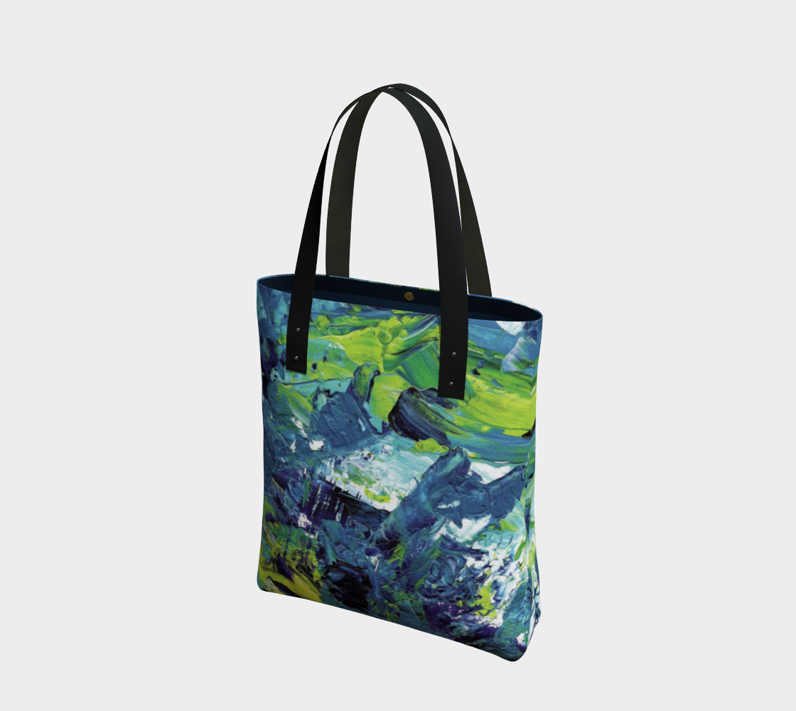 Bag_Painting-Blue and Green Miniature #2