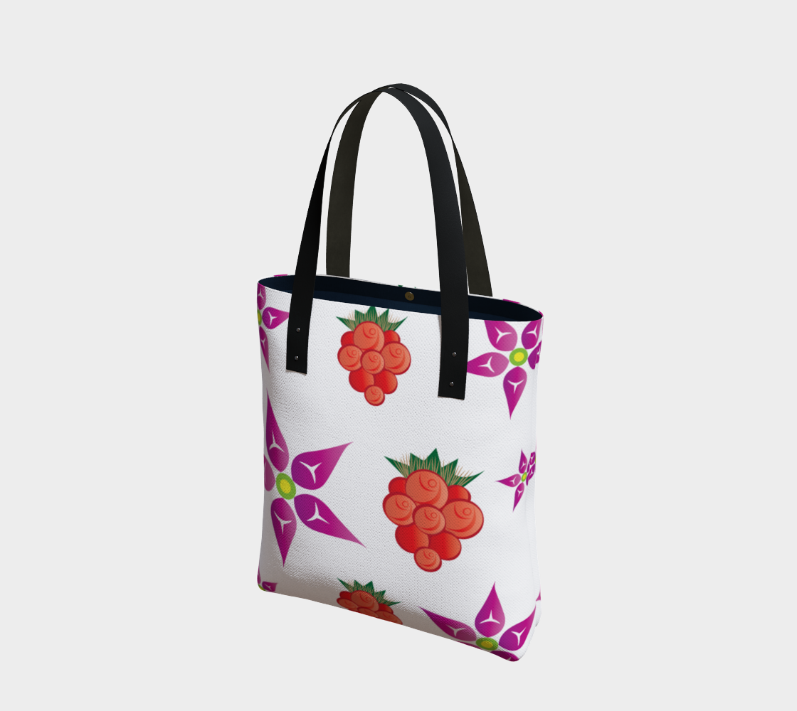 Salmonberry Flowers and Berries Tote preview