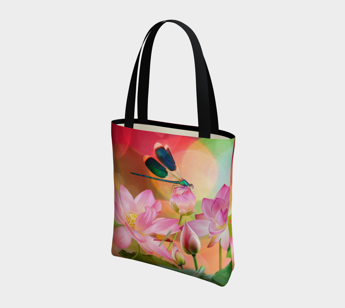 Dreamy Floral fantasy - Lotus and Dragonfly preview #3