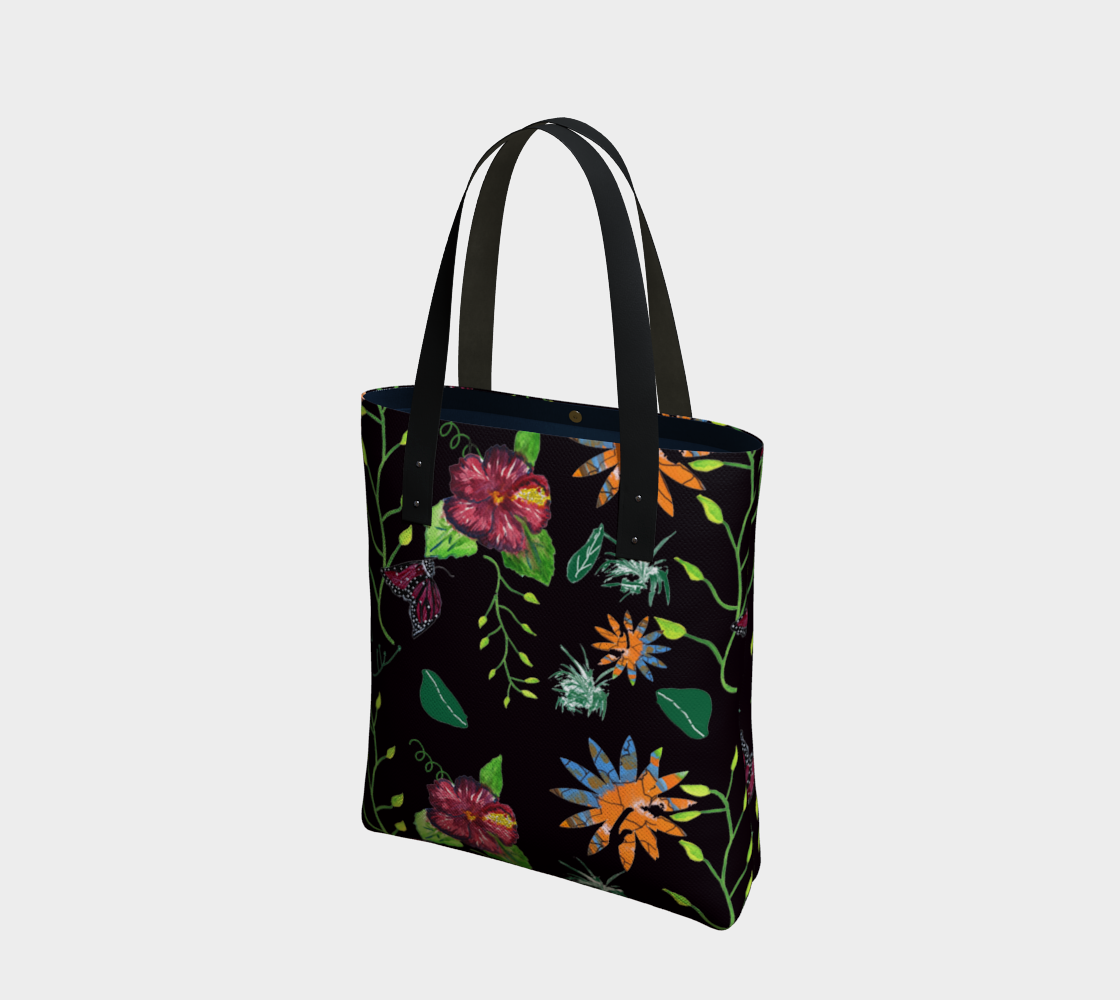 Abstract Flower Design I-Black preview