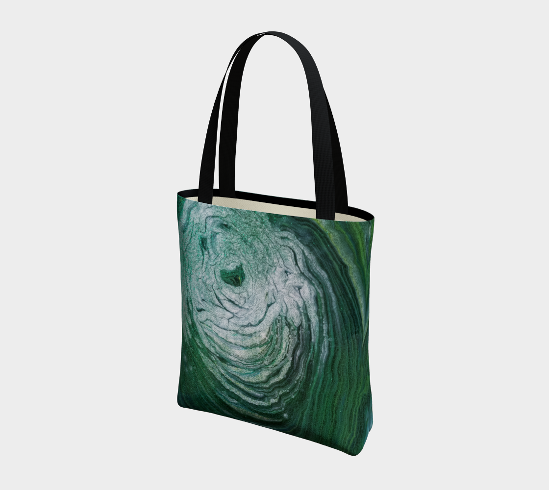 emerald geode tote bag preview #3
