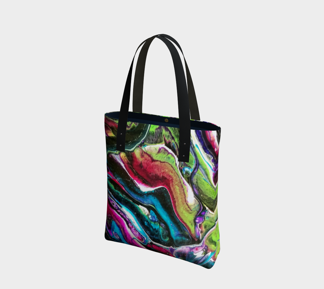 dark bright abstract tote bag preview #1
