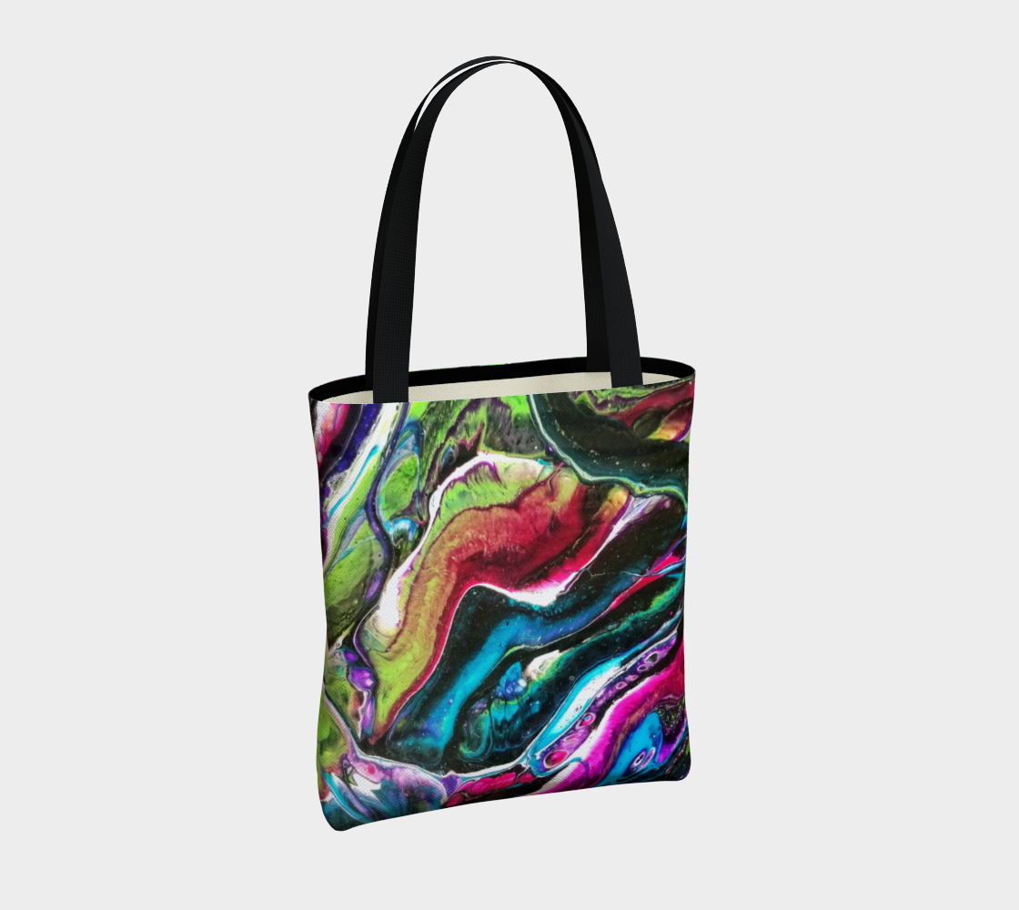 dark bright abstract tote bag preview #4