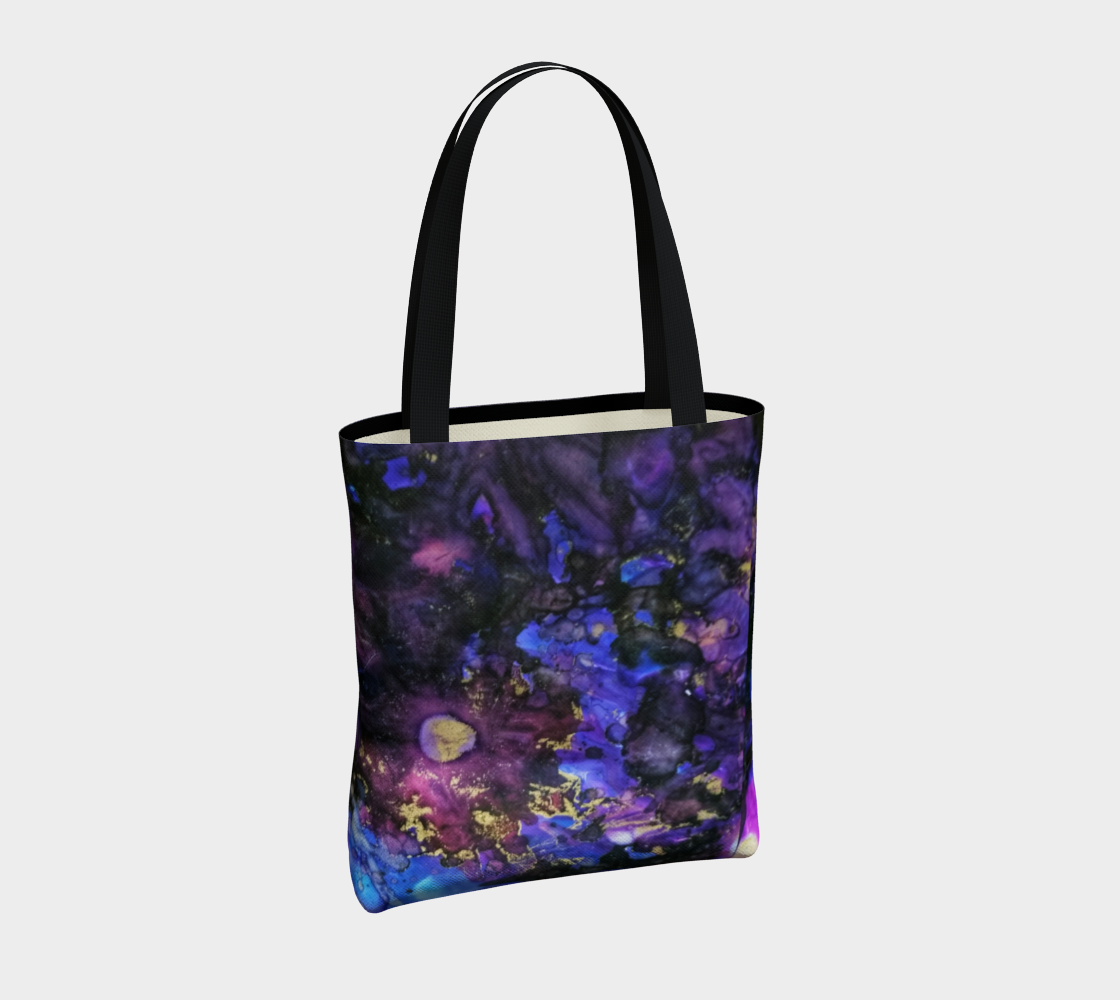 purple daisy tote bag preview #4