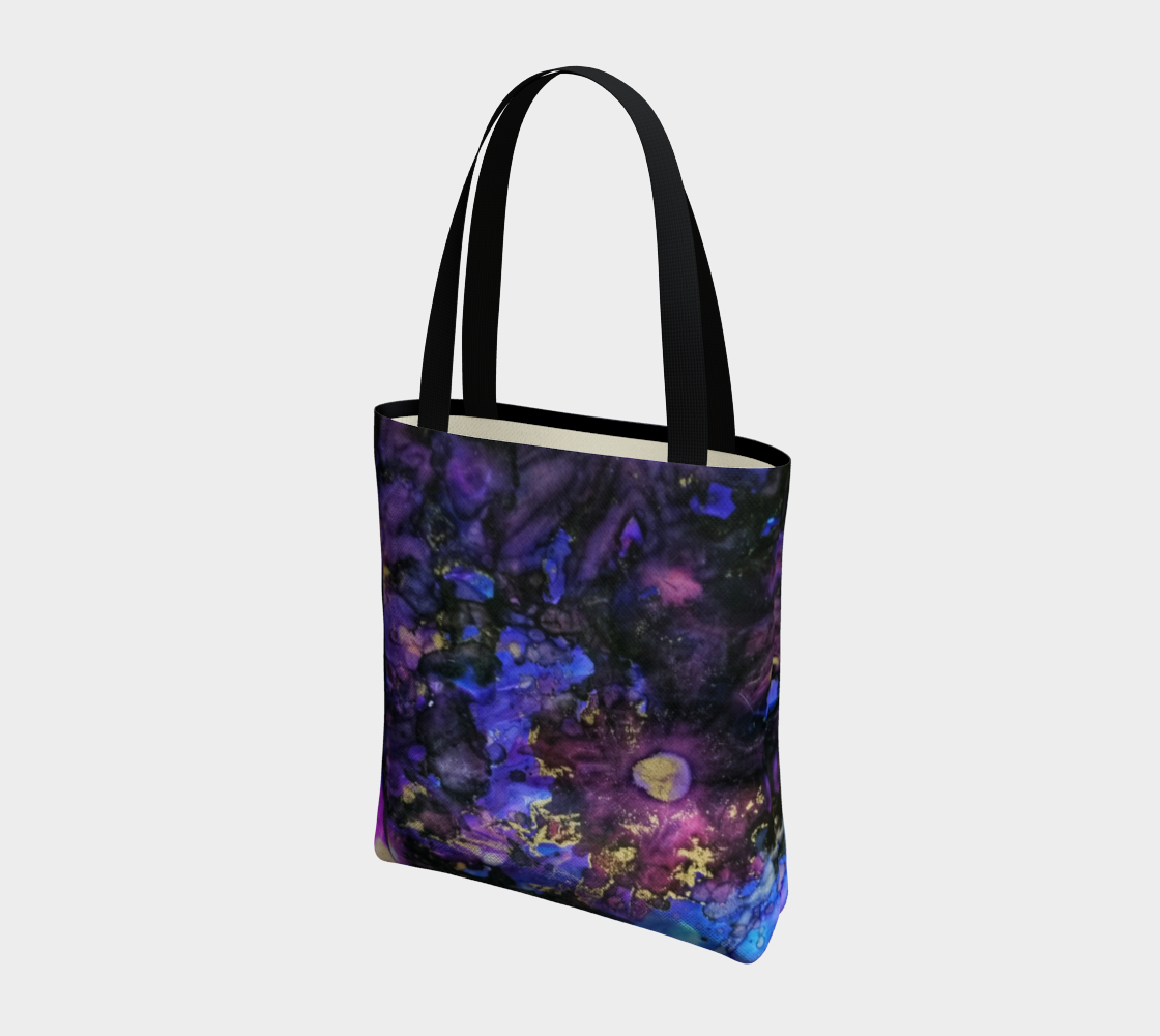 purple daisy tote bag preview #3