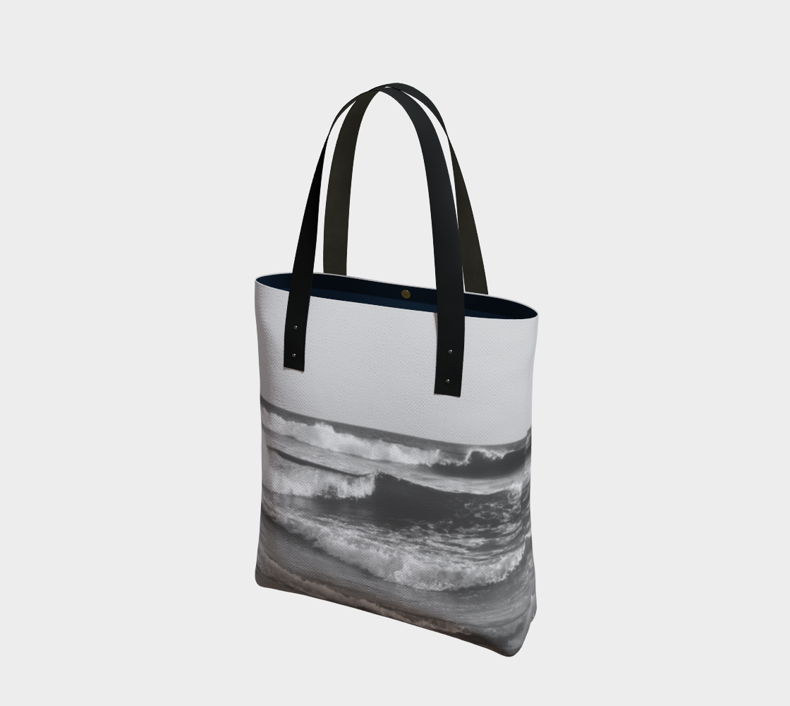 Huntington Beach Waves in Black and White preview