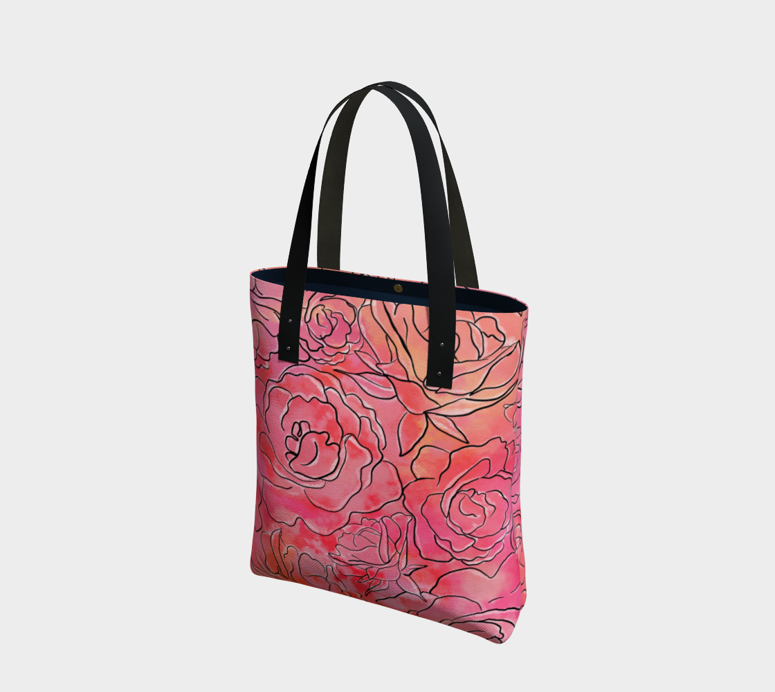 Sunset Florals Tote Bag preview
