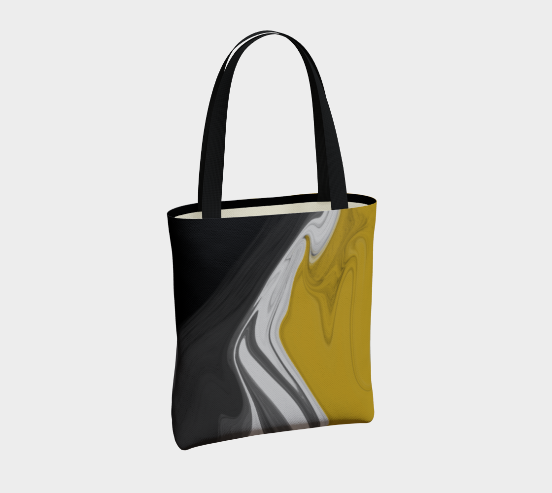 Liquid Black Gold Tote Bag preview #4