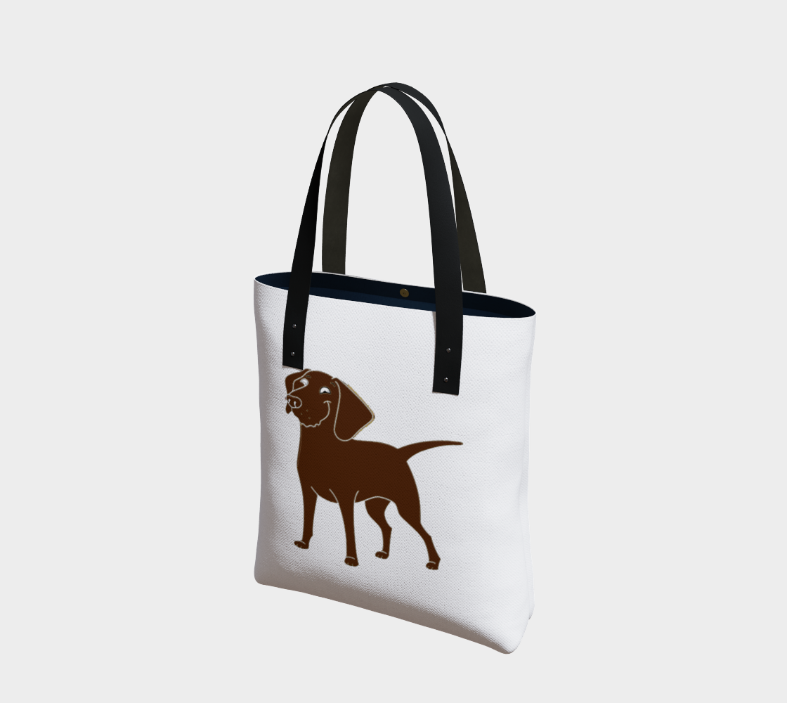 Labrador Retriever chocolate cartoon tote bag preview #1