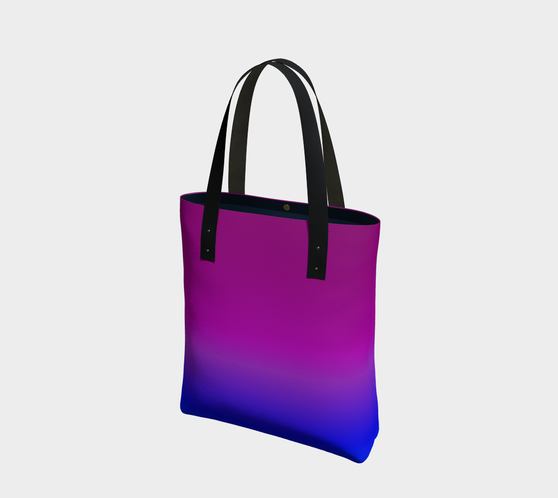 Aperçu de Purple to Blue Blend Tote Bag, AWSM