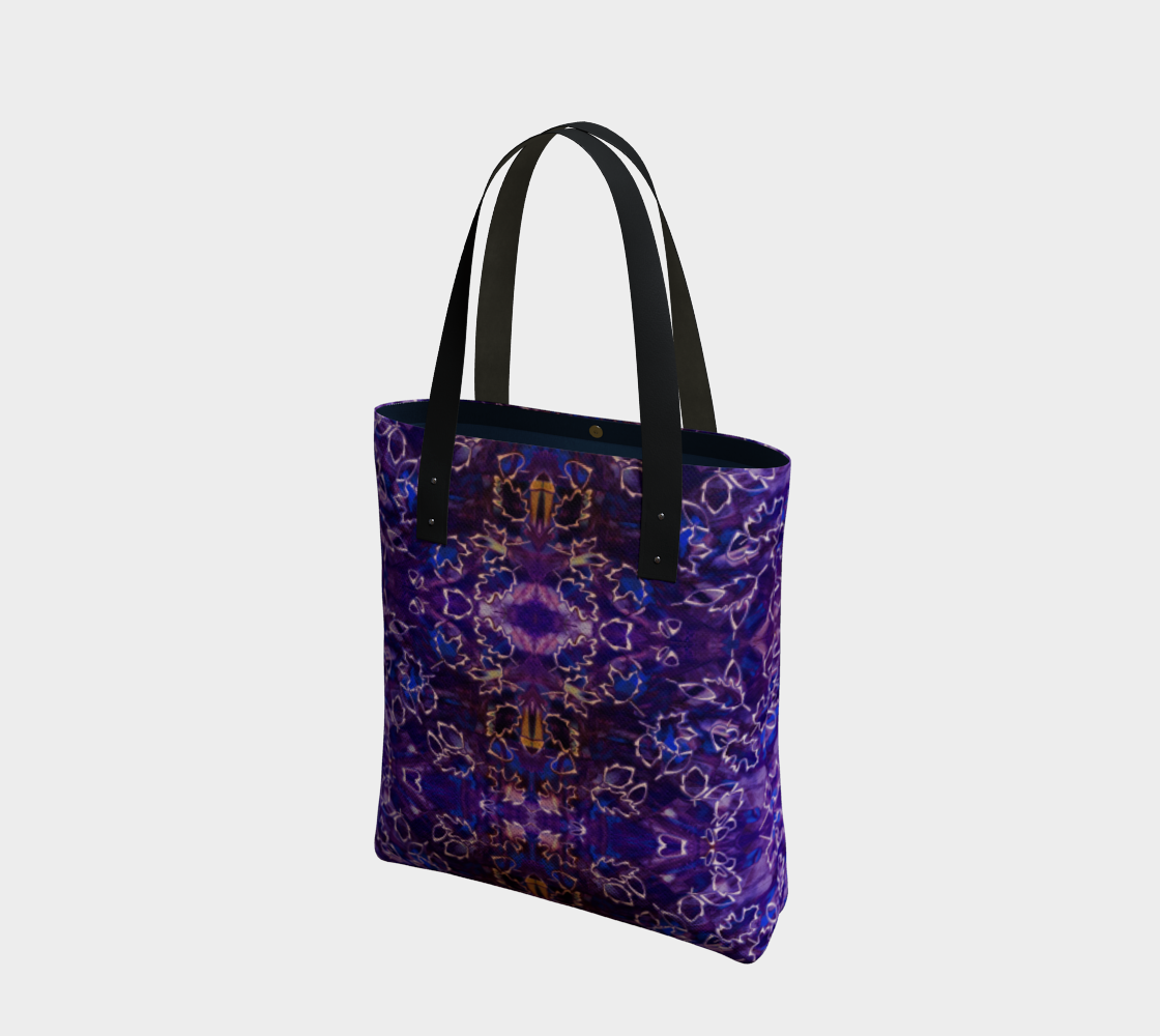 Leaf Purple Lace Tote Bag preview