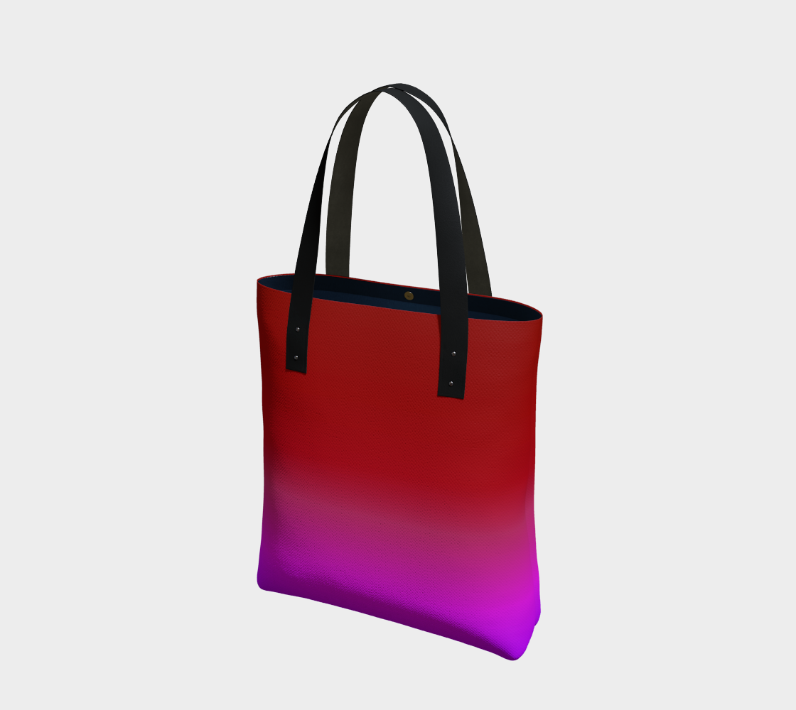 Aperçu de Red to Purple Blend Tote Bag, AWSM