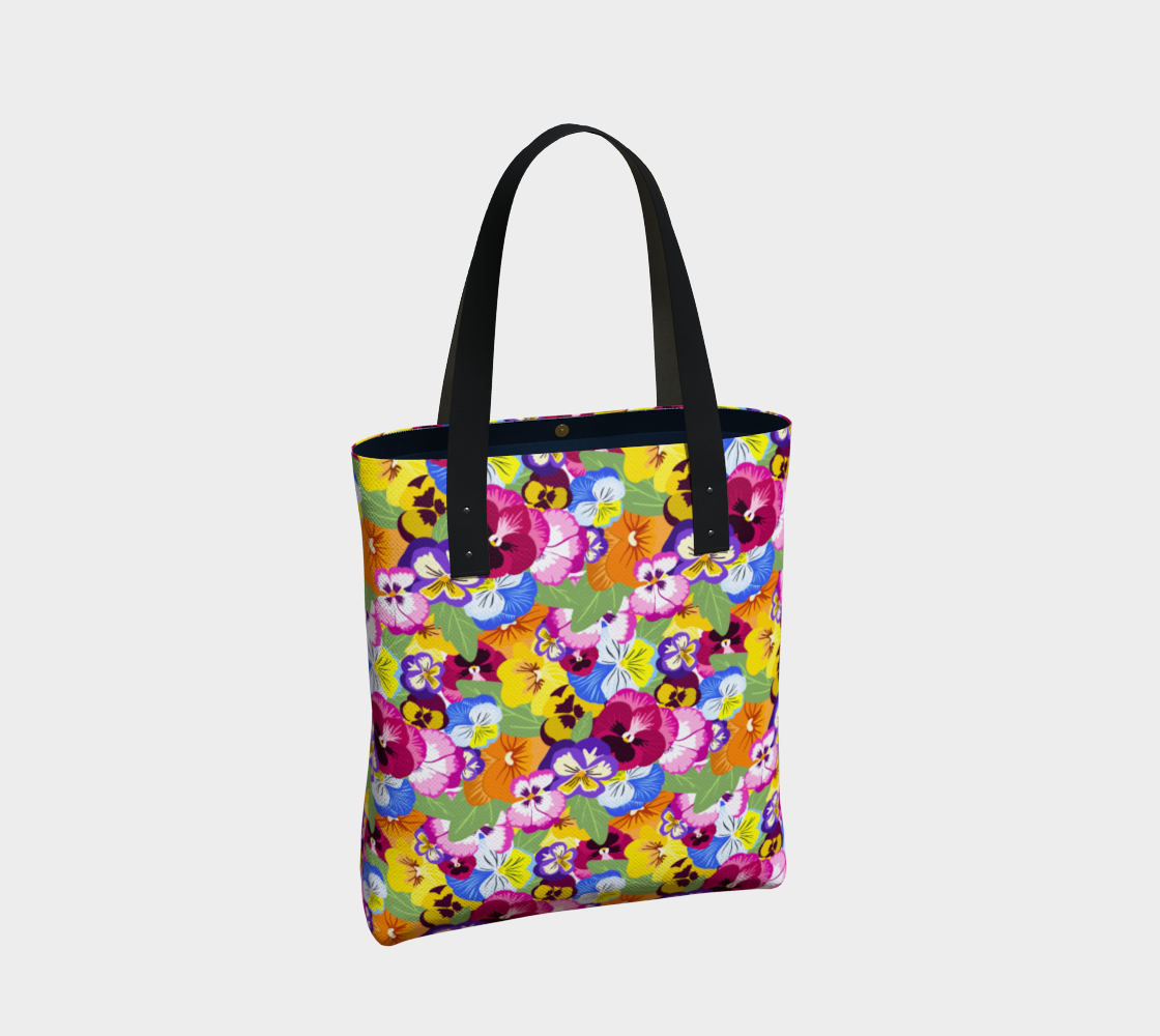 Pansies Tote Bag preview #2