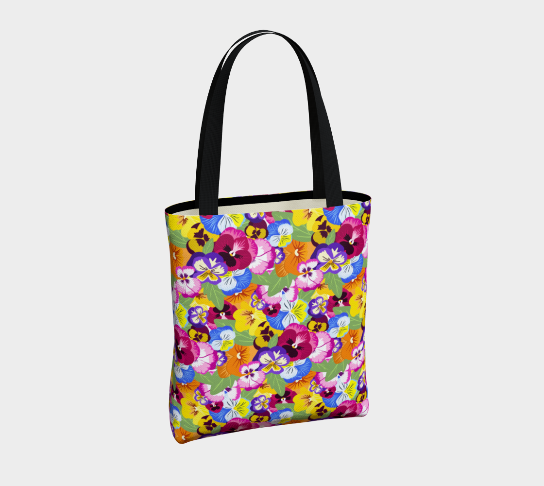 Pansies Tote Bag preview #4