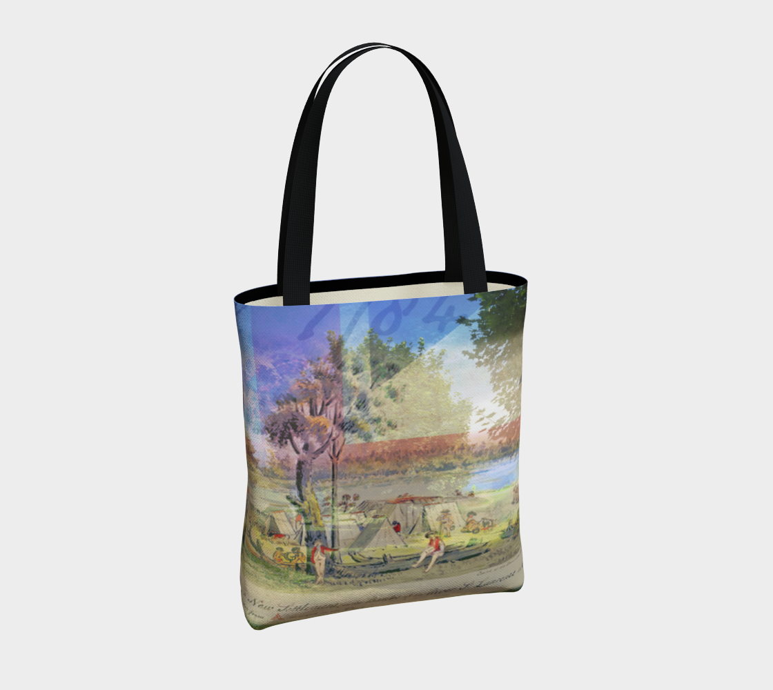 Cornwall landing encampment tote bag art/photo collage preview #4