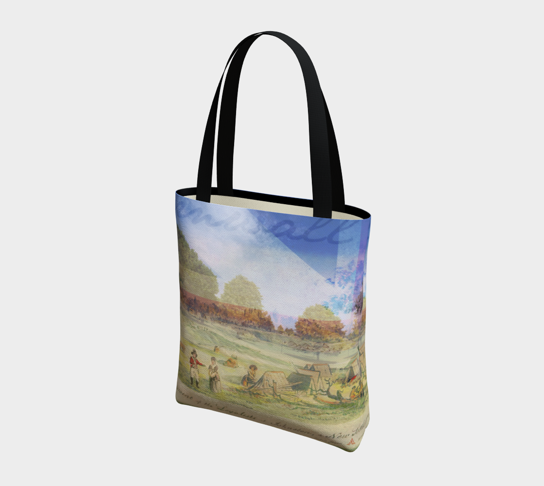 Cornwall landing encampment tote bag art/photo collage preview #3