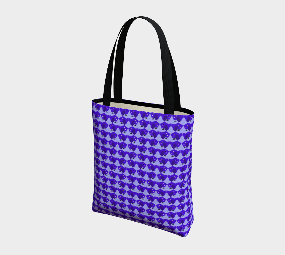 Purple birdy pattern preview #3