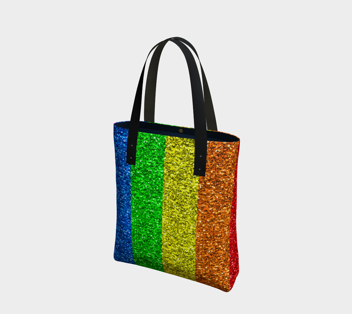 Aperçu de LGBT flag vibrant rainbow glitter sparkles