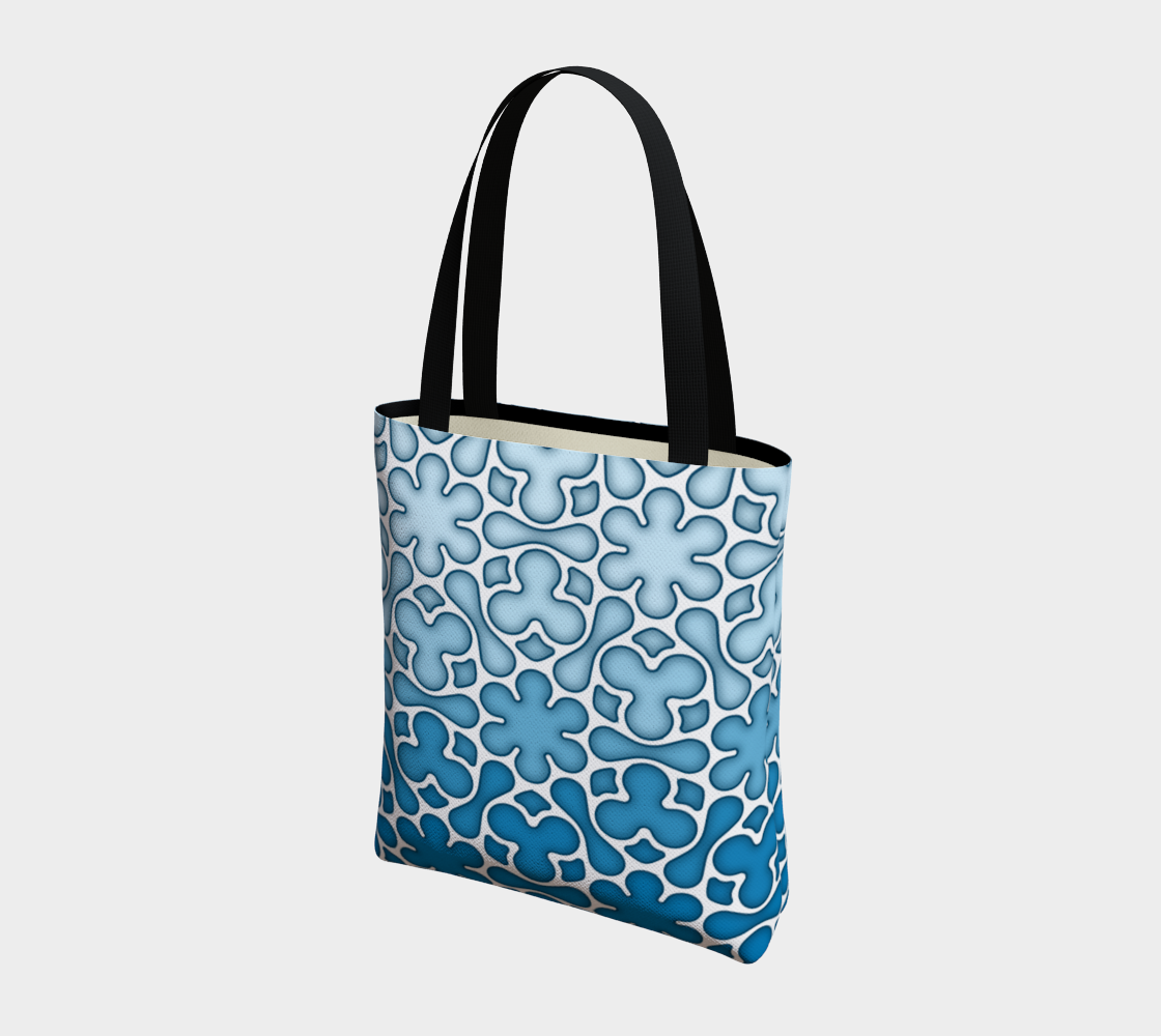 StainedGlass900 IbizaBlue ToteBag preview #3