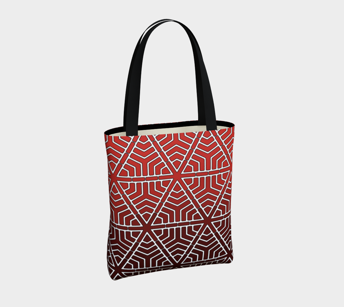 SplitHexagons400 RedAlert ToteBag preview #4