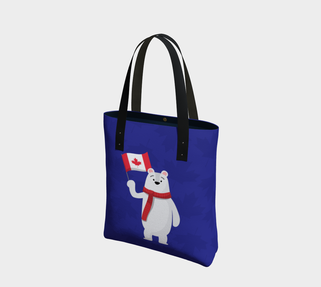Polar Bear and Flag Tote preview