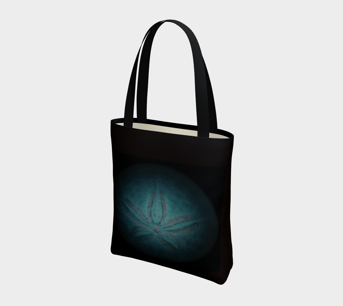 Aperçu de Tote Bag * Blue Seashell Sand Dollar Beach Shoulder Tote * Swimming*Shopping*Travel Tote #3