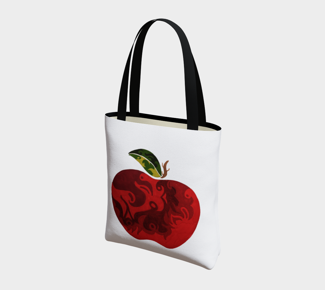 Red Apple Tote Bag preview #3