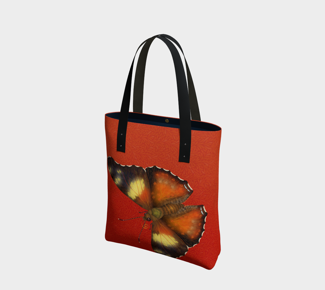 Giant Butterflies on Red Leaves preview #1