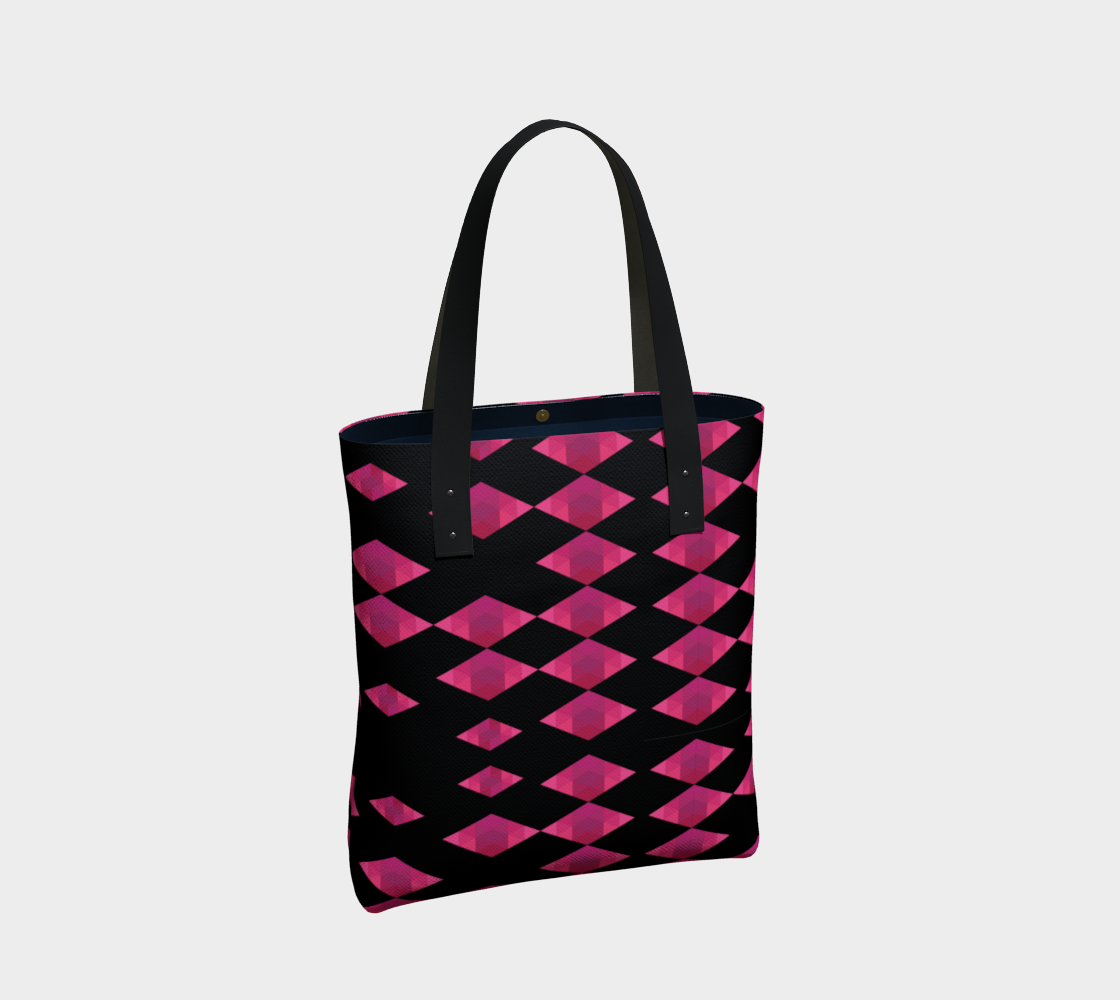 Classic Pink Diamond Tote Bag preview #2