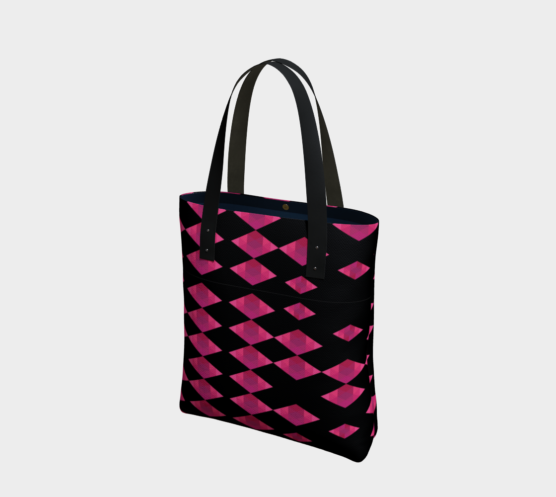 Classic Pink Diamond Tote Bag preview