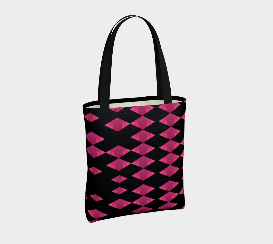 Classic Pink Diamond Tote Bag preview #4