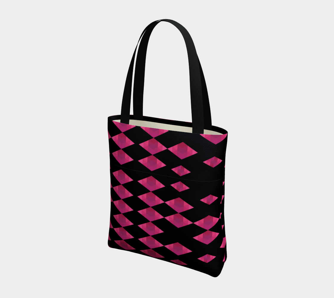 Classic Pink Diamond Tote Bag preview #3