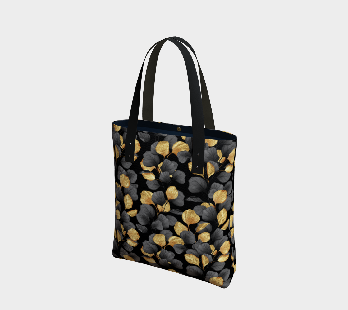 Black and gold leaves preview