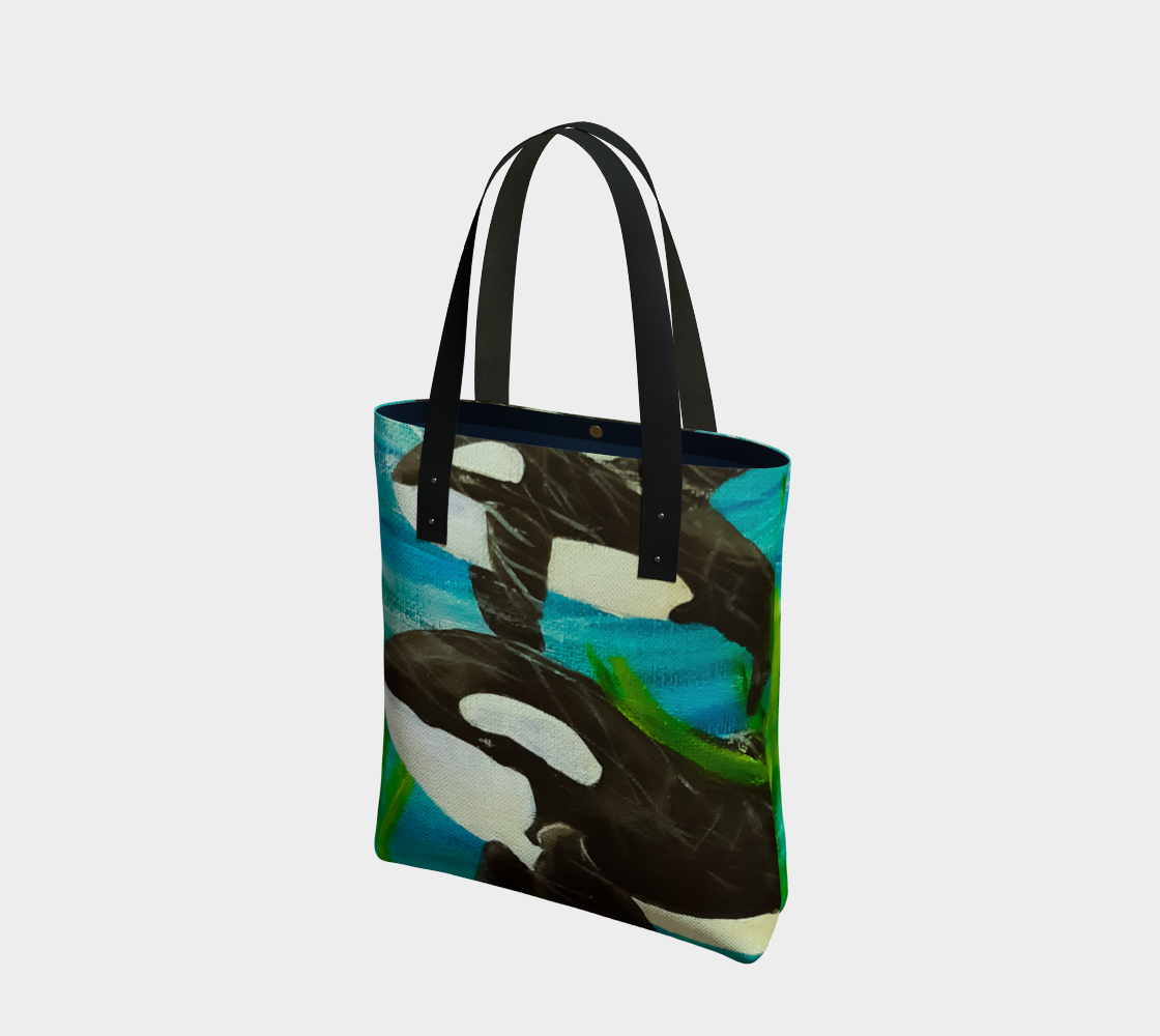 Orca Whales Tote Bag preview #1