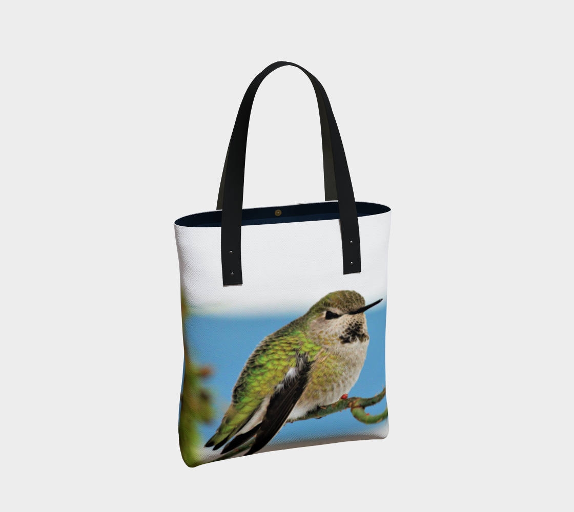 Humming Bird on Branch Tote Bag preview #2
