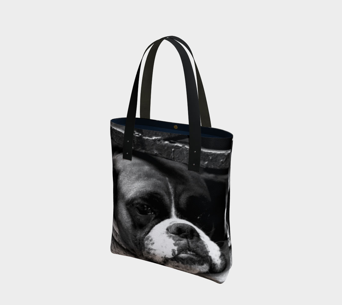 Boxer Dog On Windowsill Tote Bag preview