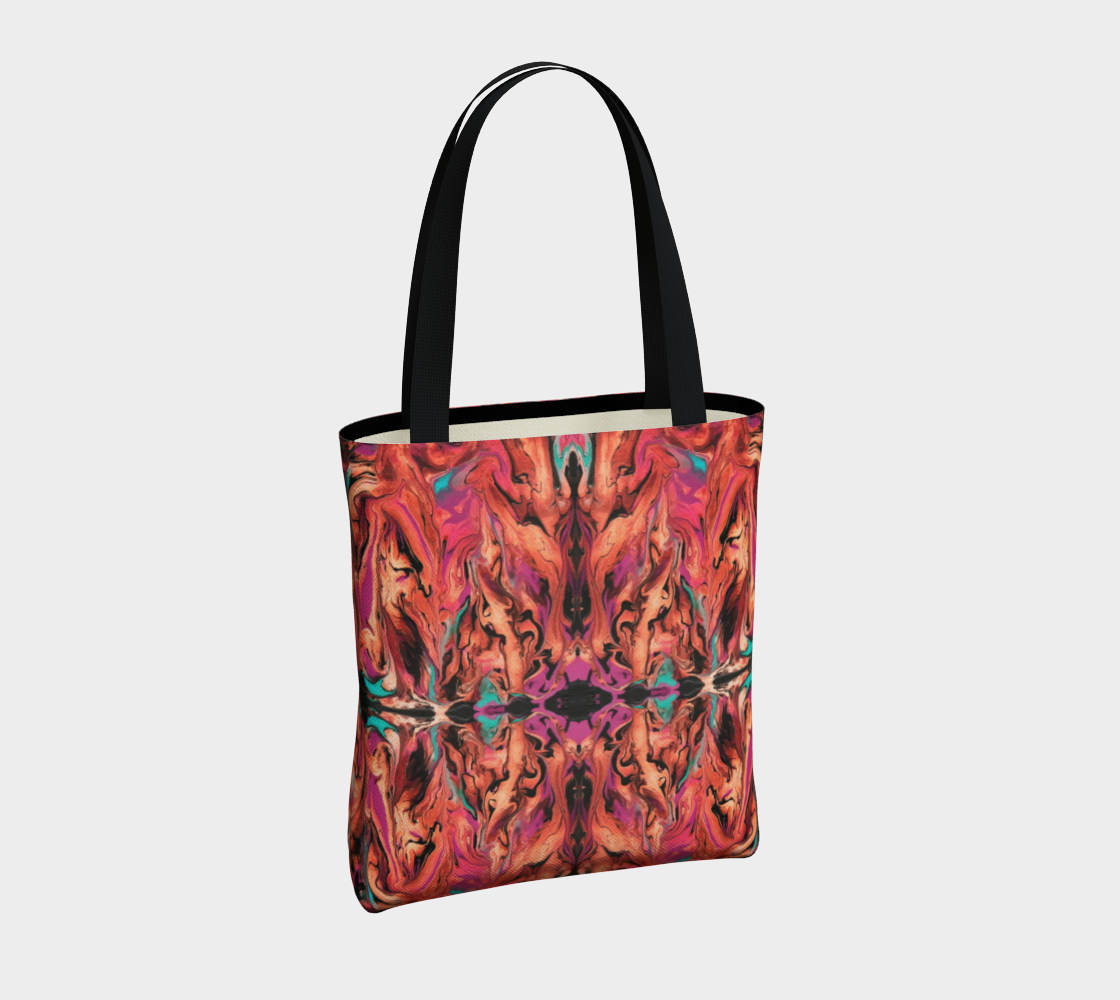 Red Wave Tote Bag preview #4