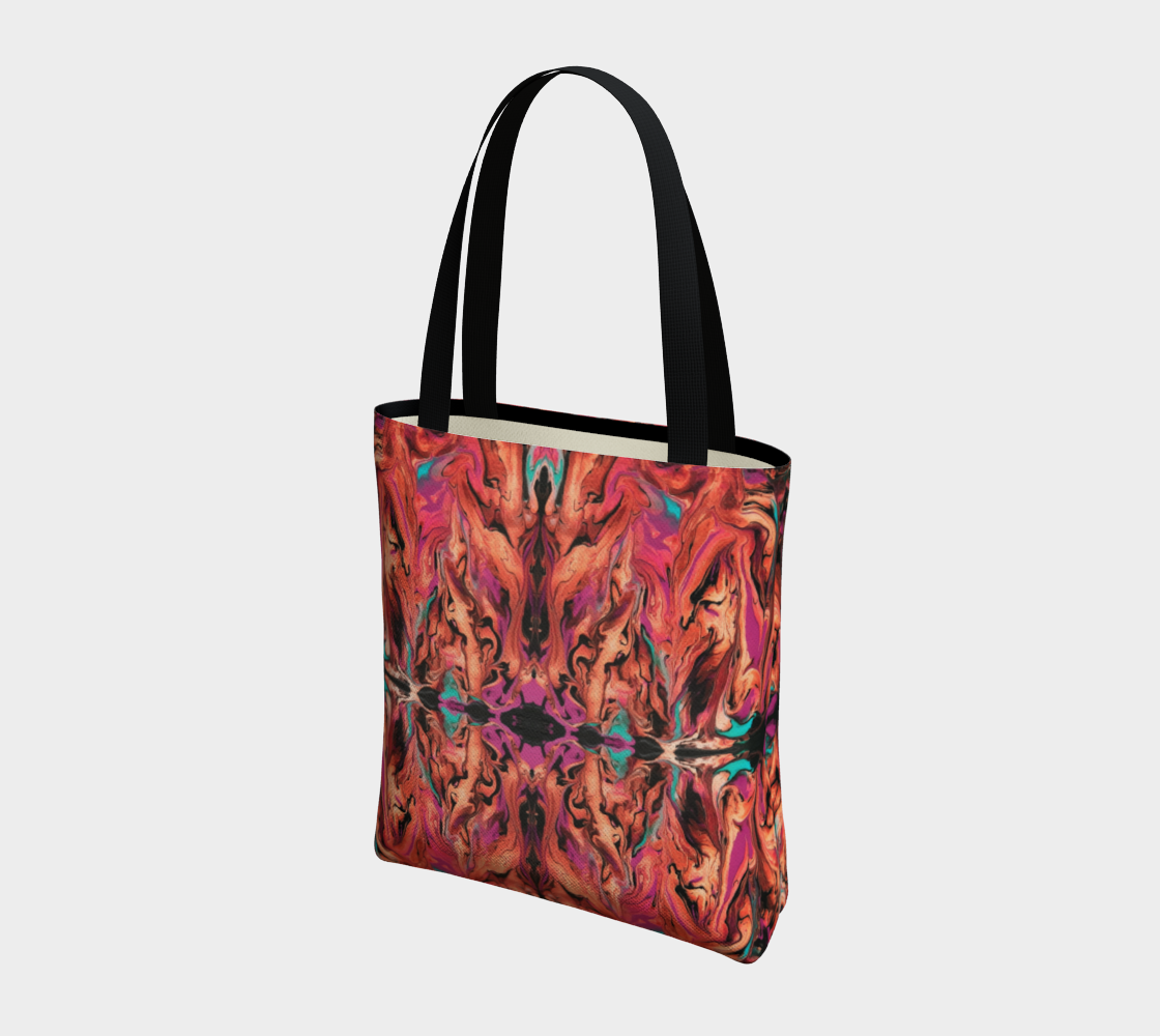 Red Wave Tote Bag preview #3