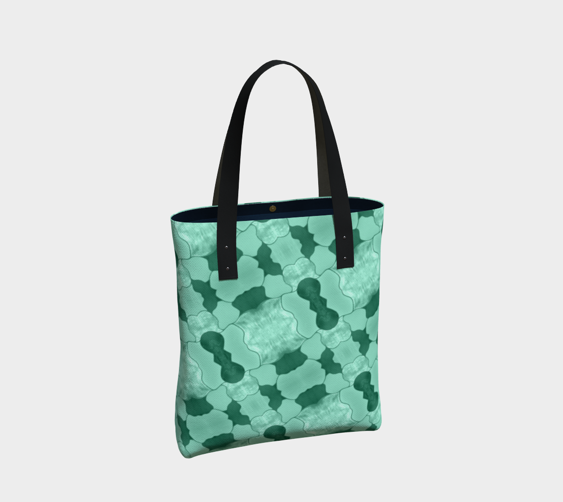 Lime Patchwork Tote Bag thumbnail #3