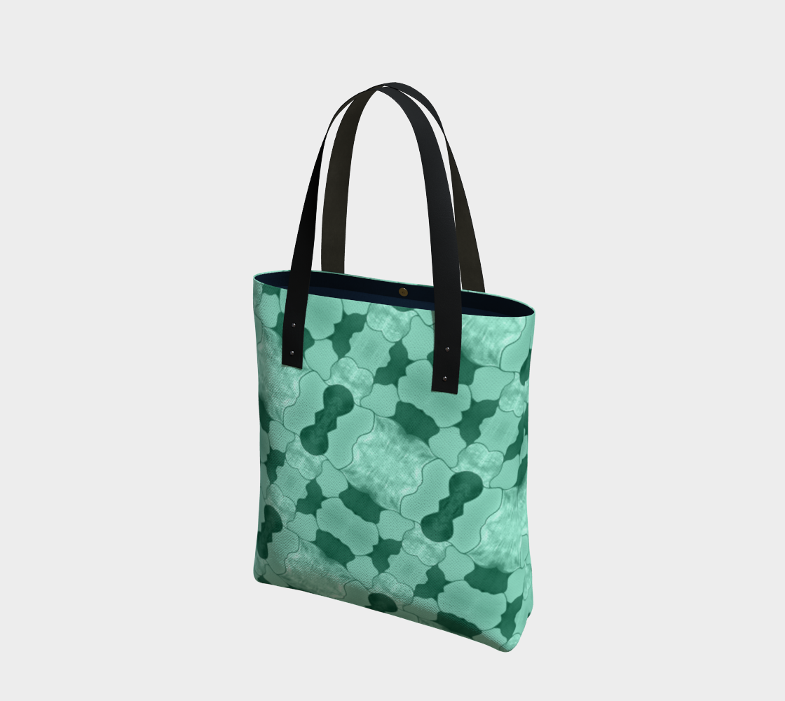 Lime Patchwork Tote Bag thumbnail #2