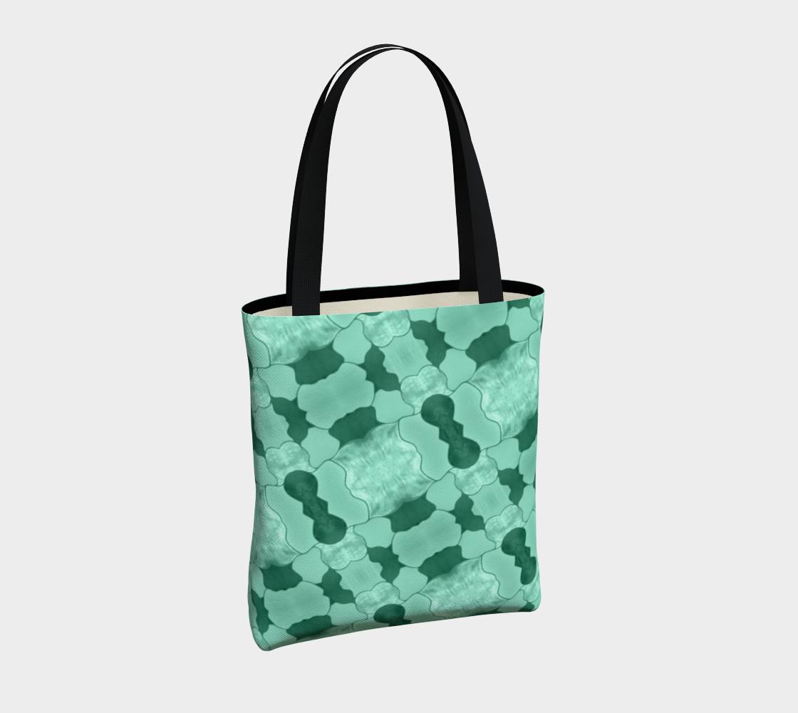 Lime Patchwork Tote Bag thumbnail #5