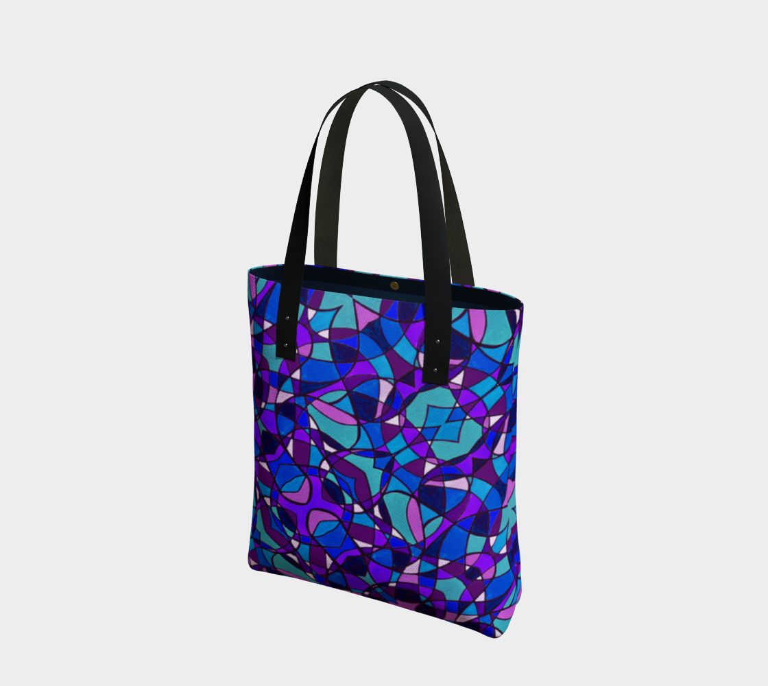 Peacock Stained Glass II Tote Bag preview