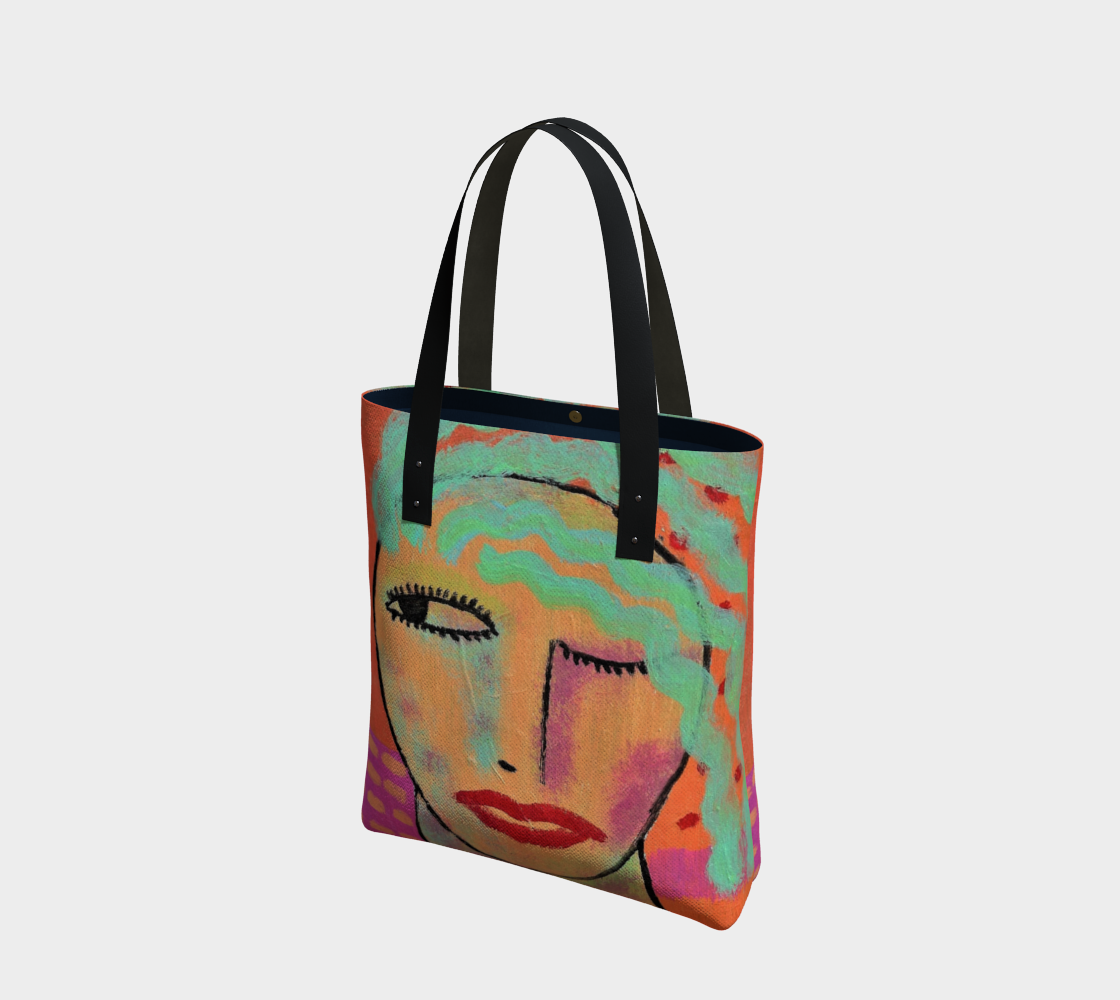 Funky Abstract Art Tote Bag preview
