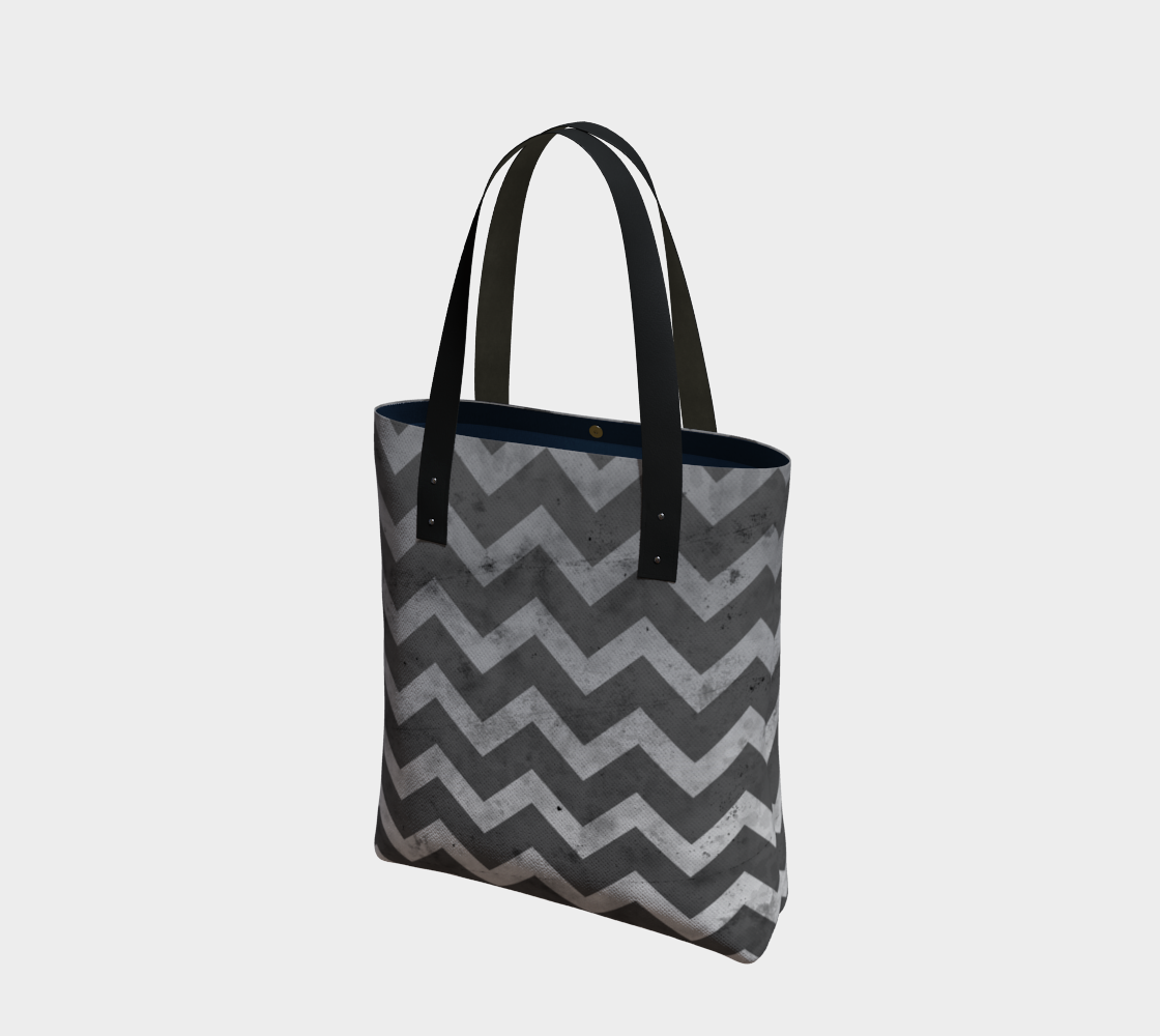 Aperçu de Gray white vintage chevron pattern lines retro distressed