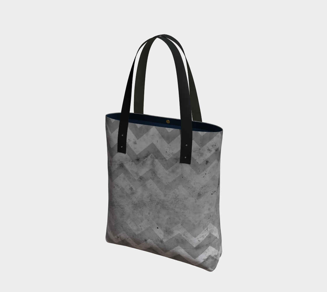 Aperçu de Gray white vintage chevron pattern lines retro distressed