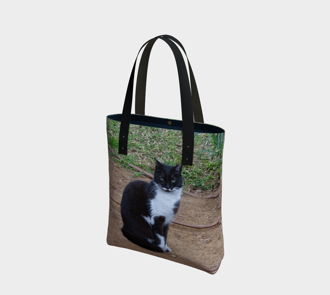 Black and White Cat tote bag  preview