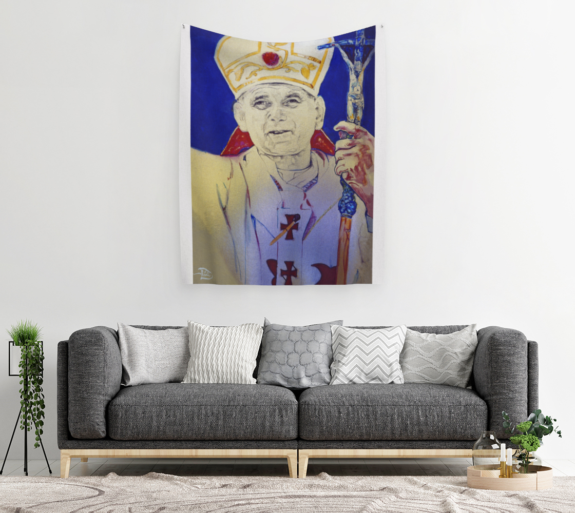 Pope John Paul II  / Official Devin Pin-Up Room Flag preview #2